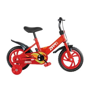 Imagem de Zippy Toys, Bicicleta Infantil Aro 12 com Rodinha Vermelha