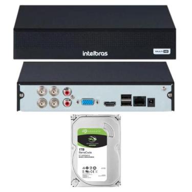 Imagem de Dvr 04 Canais 5mp Inteligência Vídeo Mhdx 3004 C Intelbras 1TB