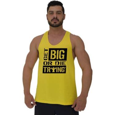 Imagem de Regata Menos Cavada Masculina MXD Conceito Get Big Or Die Traing, P, A