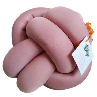 Imagem de Almofada de nó Escandinavo Rosa Antigo - Díspar Design