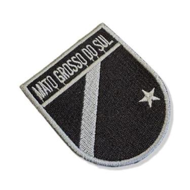 Imagem de BE0011E-002 Bandeira Mato Grosso Sul Patch Bordado 6,8x8,0cm - BR44