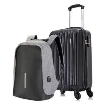 Imagem de Kit Swiss Move 1 Mala de Viagem de bordo P Londres + 1 Mochila Antifurto-Unissex