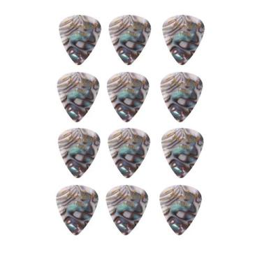 Imagem de Palheta Fender Thin Celuloide Premium 351 Shape Abalone Quantidade:12 
