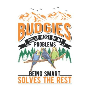 Imagem de Notebook With Budgie: Budgie Gift Parakeet / 6x9 Inches / 120 graph Sites