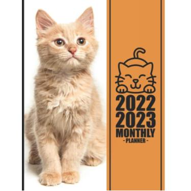 Imagem de 2022-2023 Monthly Planner: 2 Year Monthly Planner / Calendar / Schedule - 2 Years of Planning With Federal Holidays - A4 - Pretty Cover Design For Cat ... 2023 ( 24 Months Organizer 2022-2023 )