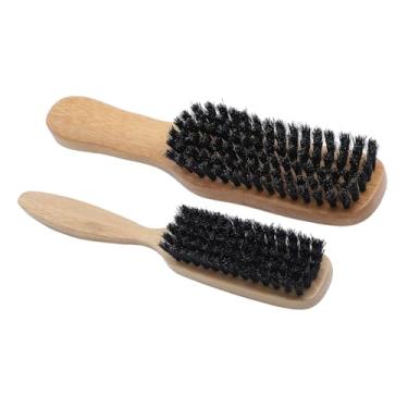 Imagem de 2 PCS Bigode Alisador de Barba Escova Modeladora para Homens Com Escova de Cabelo Reforçada, Ideal para Modelar Barbas e Cabelos, Escova de Cabelo Fina e Flexível Resistente a