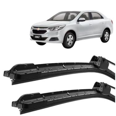 Imagem de Par Palheta Limpador ParaBrisa Compatível Com Cobalt 2011 2012 2013 2014 2015 2016 2017 2018 2019 2020 Silicone Tipo Gancho