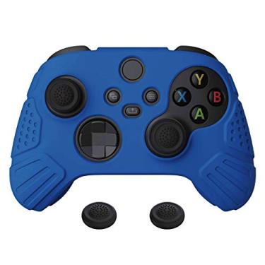 Imagem de eXtremeRate PlayVital Guardian Edition Blue Ergonomic Soft Anti-slip Controller Silicone Case Cover for Xbox Series X/S, Rubber Protector Skins with Joystick Caps for Xbox Core Wireless Controller