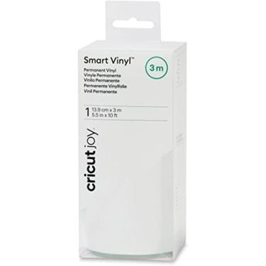 Imagem de Cricut Joy Smart Permanent Vinyl, branco - rolo de 3 m (5,5' x 120'), acabamento fosco - compatível com Cricut Joy Machine, corte sem tapete para cortes longos (formas de 1,2 m, cortes repetidos de 6