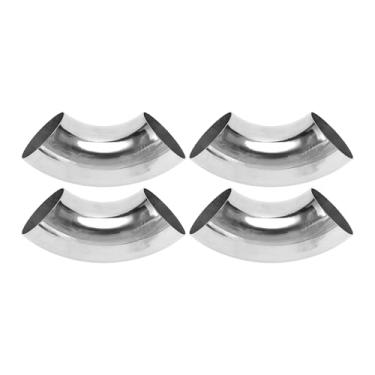Imagem de Motoforti 4 peças 90 graus curva mandril cotovelo carro modificado tubo de escape tubulação tubulação 6.3 cm espessura OD 1,2 mm/18GA 63x185x1,2 mm 201 aço inoxidável 4 peças