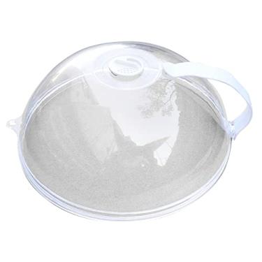 Imagem de Forno de Microondas Splatter Capa Plástico Resistente Ao Calor Respingo Guarda Tampa Cozinha Claro Fogão Leve Prático Armazenamento Geladeira (Tipo Mini)