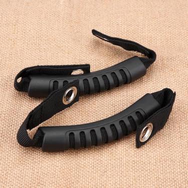 Imagem de Assento Traseiro do Carro Encosto de Cabeça Pega Conjunto Com de Costura Cruzada Náilon para 1995-2017 (Preto)