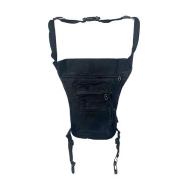 Imagem de Pochete de Perna e Cintura Unissex J'PRIB Bolsa Cartucheira Mochila com 5 Compartimentos, Ajustável (ESTILO 4)