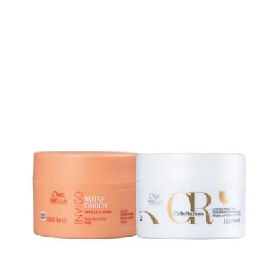 Imagem de Kit Wella Máscara Oil Reflections 150ml + Máscara de Nutrição Nutri-En