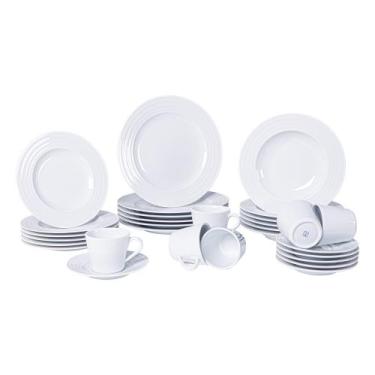 Imagem de Aparelho de Jantar Tramontina Vibrare em Porcelana Decorada 30 Peças