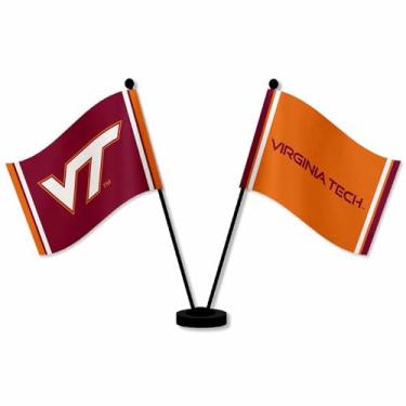 Imagem de WinCraft Bandeiras de mesa e mesa VA Tech Hokies