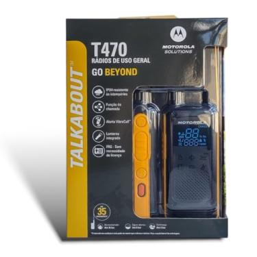 Imagem de Par Motorola T470BR Talkabout – Rádio Comunicador UHF de Alta Performance e Homologado