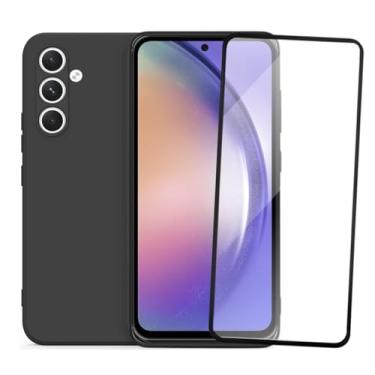 Imagem de Kit Capa Capinha Aveludada e Película de Vidro 3D Compatível Samsung Galaxy A54 5G SMART E CASE