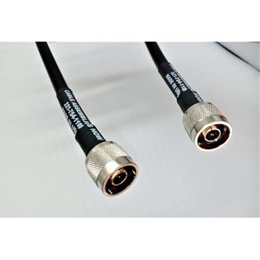 Imagem de Cable Assemblies Now Conjunto de cabo coaxial LMR-400/LMR400 N- macho para N-macho (NM-NM) 1,8 m feito com micro-ondas genuíno Times 50 ohm coaxial (1,8 m de comprimento) - vendido