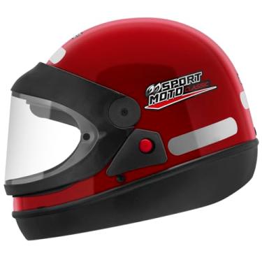 Imagem de Capacete Fechado Pro Tork Sport Moto Classic Vermelho Tam. 60