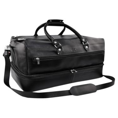 Imagem de Mala de Viagem LOUVRE em Couro Galvani (Preto)