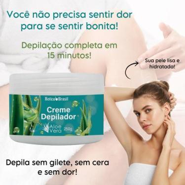 Imagem de Creme Depilador Com Aloe Vera Depila Sem Dor - Lucy's
