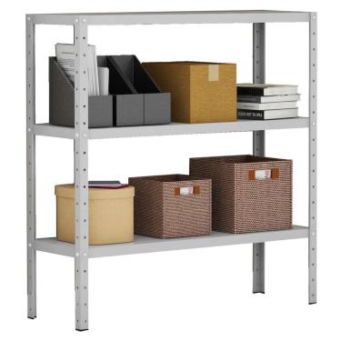 Imagem de Estante Bariloche 3 Prateleiras 30 cm Cinza