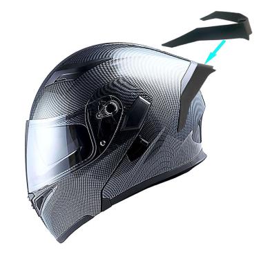 Imagem de Capacete de motocicleta 1Storm HB89 Fiber Carbon Fiber Black Tamanho M