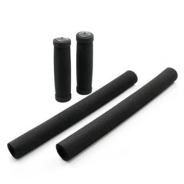 Imagem de Espuma Manopla Guidão Bike Moto Beach Cruizer 4 pçs Preto