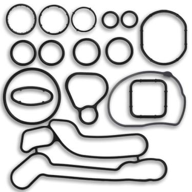 Imagem de FLYPIG Vedação de vedação do refrigerador de óleo do motor para Chevrolet Cruze Aveo Sonic Pontiac G3 Saturn Astra substitui 55353331 55354071 926-167 55571687 55353321- Total de 15 peças