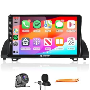 Imagem de Kunfine Car CarPlay Android Navegação Automática Rádio GPS Estéreo Câmera Reversa Tela IPS Touchscreen Tablet Pad Media Player para Honda Accord 2018-2021, se Aplicável Quad Core 2G + 64G
