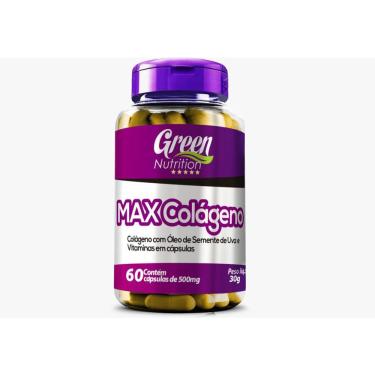 Imagem de Max colágeno & óleo de uva E vitaminas 650MG 60CAPS green nutrition