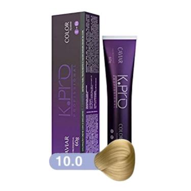 Imagem de Tintura Profissional k.pro Caviar Color 10.0 Louro Claríssimo 60g