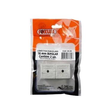 Imagem de Conector de Porcelana 10mm c/2und Foxlux, Bipolar
