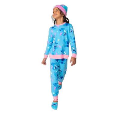 Imagem de Pijama Manga Longa Ultra Visco Menina Stitch - Puket, 1