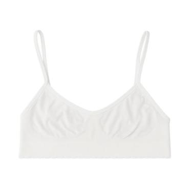 Imagem de Sutiã Infantil Top Menina Sem Costura Selene, M, Branco