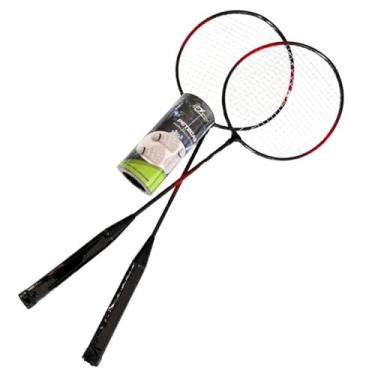 Imagem de Kit de Badminton 2 Raquetes + 3 Petecas + Bolsa de Transporte +Estojo