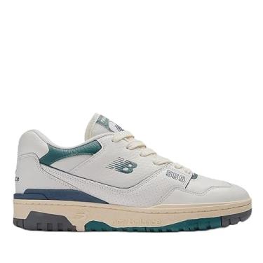 Imagem de New Balance Tênis infantil 574 V1 com cadarço, Branco, azul e verde, 39