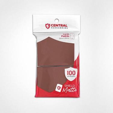 Imagem de Central Shield Matte 100un Cartas Pokémon Magic Marrom Claro - Central