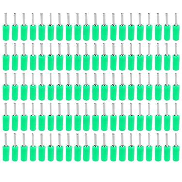 Imagem de Mavaol Conectores de latão banhado a banana de 2 mm 30 V CA 60 VCC 10 A de alta condutividade resistente Plug and Play para soldagem solar automotiva eletrônica (verde)