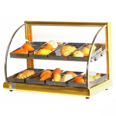 Imagem de AD8 - Estufa Alfa para salgados de 8 bandejas dupla Dourada - 127V - O