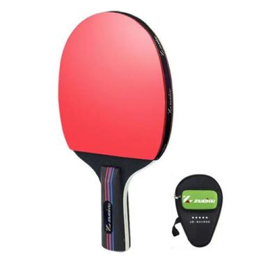 Imagem de Raquetes De Tênis De Mesa Zuoko 5 Estrelas Profissional com Raqueteira