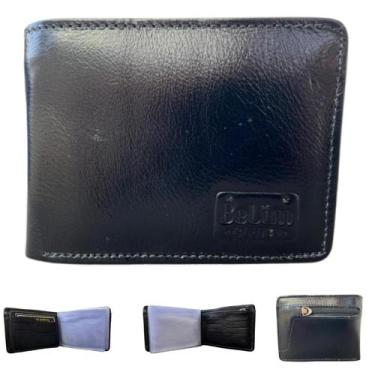 Imagem de Carteira Masculina Grande Couro Legítimo Macio PREMIUM Completa CABE R