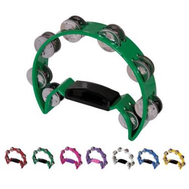 Imagem de Pandeiro Meia Lua SpanKing ABS Selecione a cor,  Verde