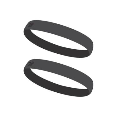 Imagem de SPORTBR – Kit 2 Faixas de Cabelo em Silicone – Pretas – Antiderrapantes para Corrida, Treino e Academia