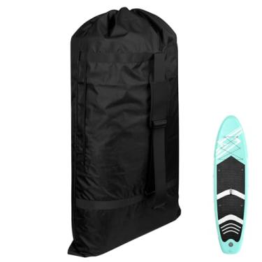 Imagem de Xxerciz Bolsa Inflável Para Armazenamento De Prancha Stand-Up Paddle, Mochila Viagem Pranchas Acessórios, Nylon Grande Capacidade Com Lateral Esportes Aquáticos (Apenas Bolsa)