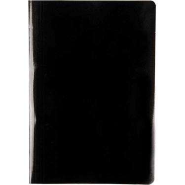 Imagem de Pasta Grampo Trilho Papel Oficio Preta Delloplex