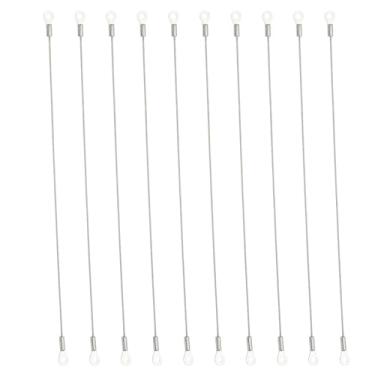 Imagem de PATIKIL Retenção de porta de armário de 40,64 cm, limitador de dobradiça de armário de aço inoxidável, cabo trançado flexível para limitar o ângulo de abertura do armário da porta do armário