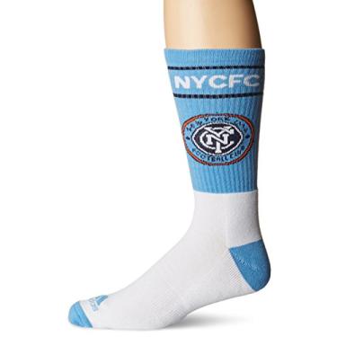 Imagem de Meias masculinas Adidas MLS com nome do time e logotipo, Azul, Size 12-15