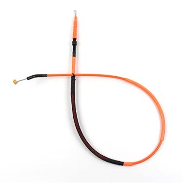 Imagem de Cabo de embreagem Arashi para Kawasaki Ninja ZX6R 2019-2023, linha de fio inoxidável e acessórios de substituição de motocicleta de borracha peças laranja